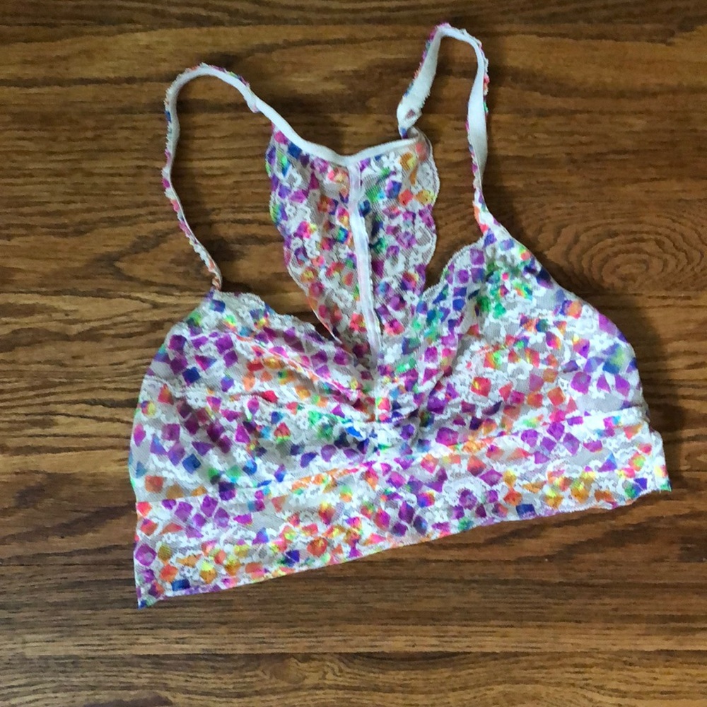 Colored bandeau bra